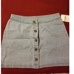 Jean mini skirt